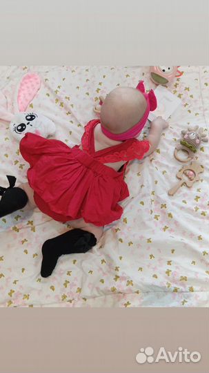 Платье боди для девочки 68