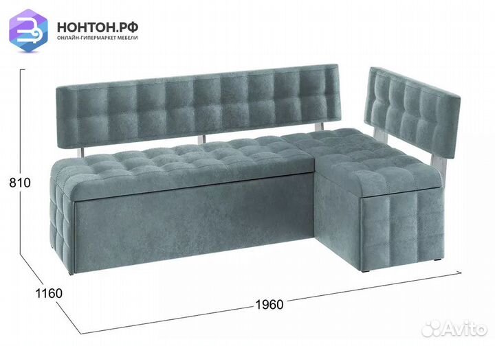 Кухонный уголок Манчестер-2 дуб крафт белый / микр