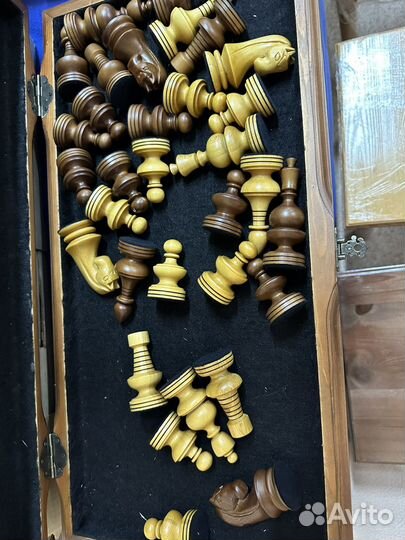 Шахматы резные деревянные