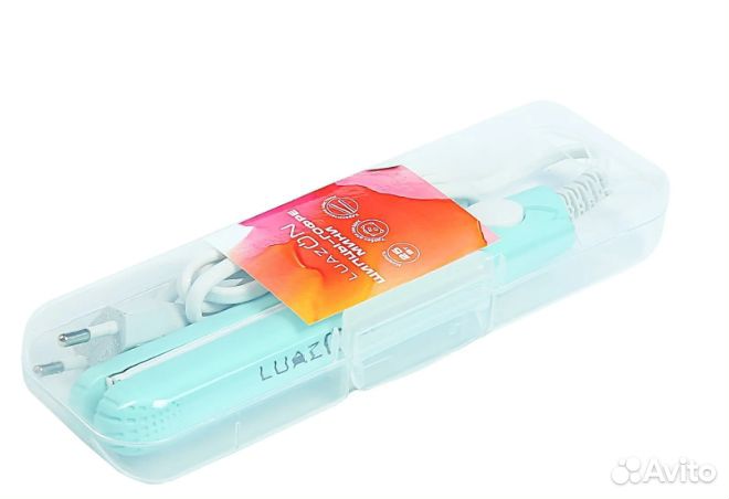 Щипцы-гофре Luazon LW-26 мини бирюзовые