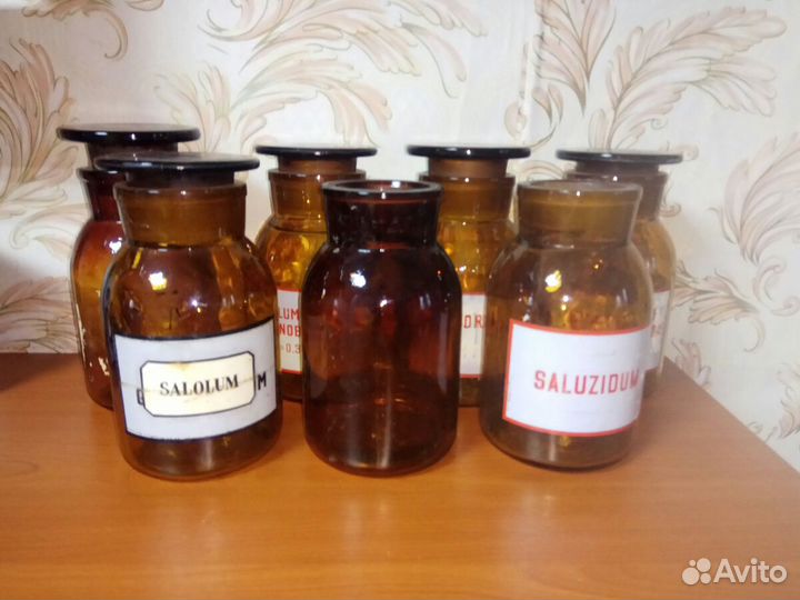 Бутылка лабораторная Штангласы Винтаж