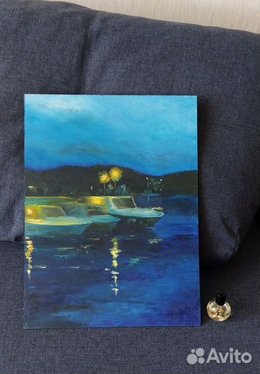 Картина маслом на холсте море