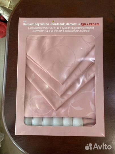 Скатерть + салфетки с кольцами Финляндия