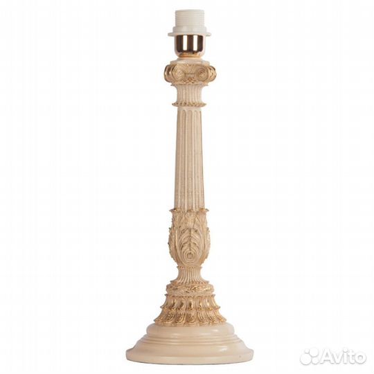 Настольная лампа Испанская Колонна Айвори Антиквай