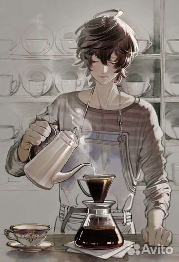 Бариста в кофейню