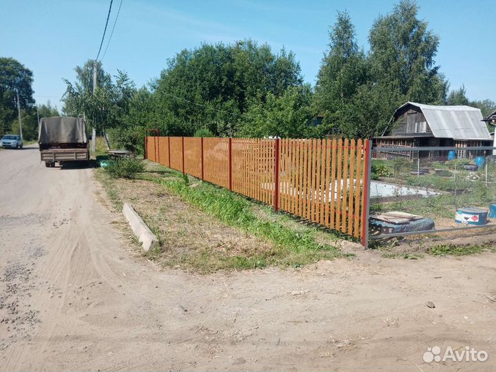 Установка забора