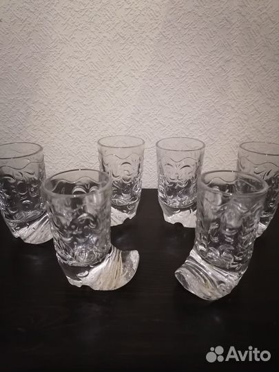 Стопки сапожки хрусталь