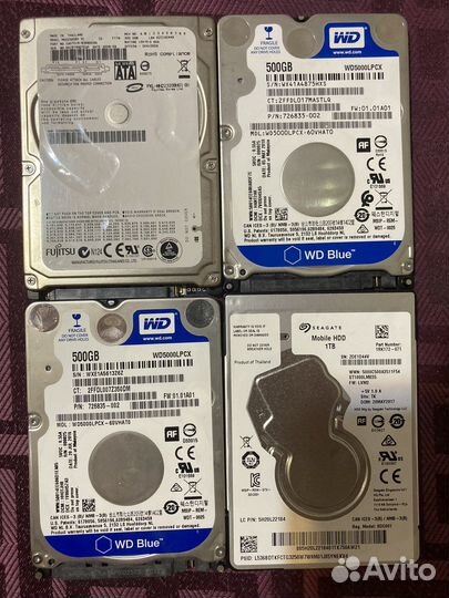 Жесткий диск для ноутбука 500 гб, 1 тб