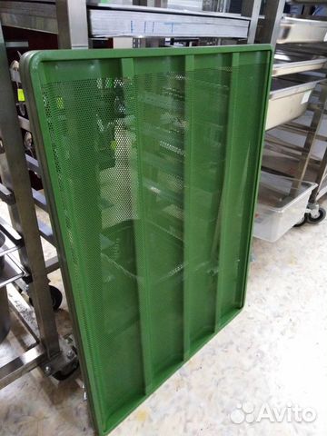 Противень 600х800 мм алюм багет 4 яч перф с рамой