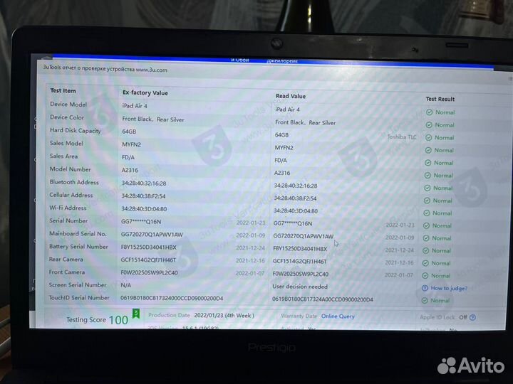 iPad Air 4 64gb Акб/100