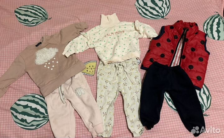 Вещи пакетом для девочки 68 74 размер