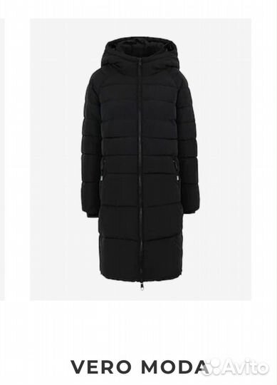 Vero Moda Черный Теплый Пуховик S/M/L/Xl