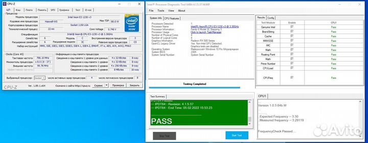 Intel Xeon 1230 v3 (i7-4770) LGA 1150, 4 ядра