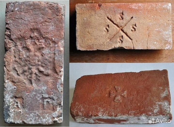 Старинный кирпич с клеймом / выбор