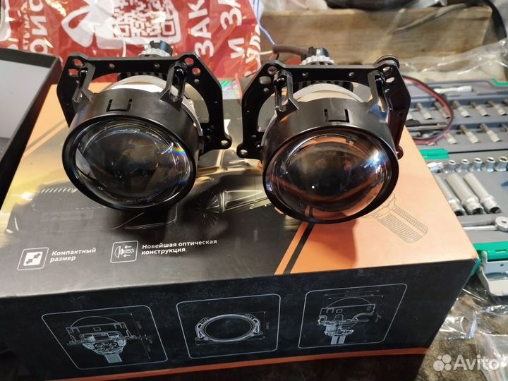 Bi LED линзы aozoom новые