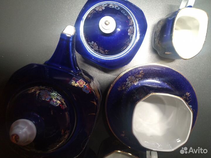 Фарфоровый коростенский сервиз к чаю