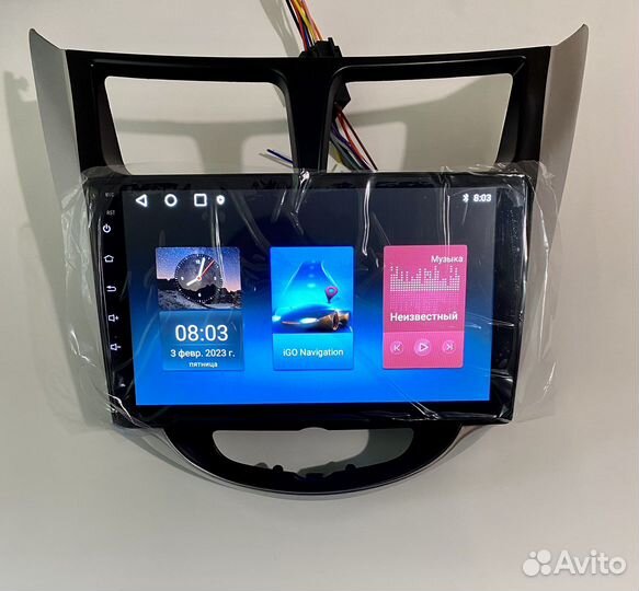 Магнитола android 2/32GB IPS hyundai solaris.новая