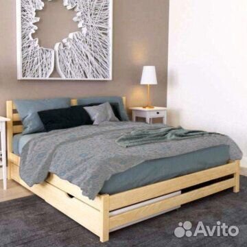 Кровать из массива 2-спальная 