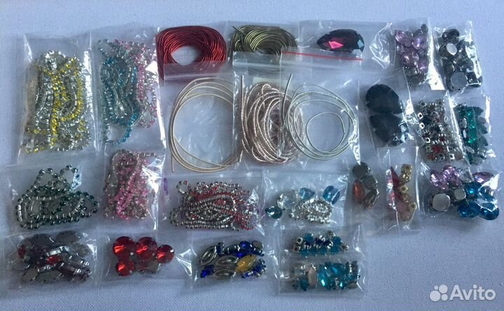 Бисер, стразы, камни, бусины, канитель