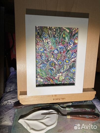 Картина маслом «Цветущий луг»