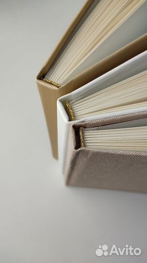 Блокнот в коже и ткани 18х21см