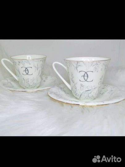 Подарок на свадьбу - чайный набор, ручная роспись