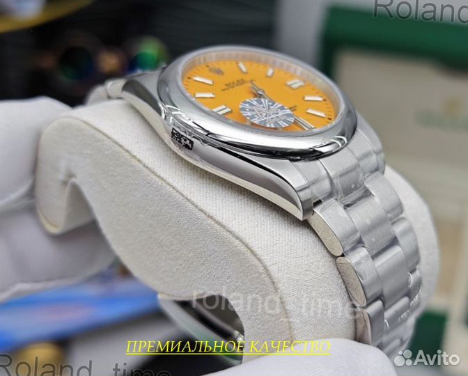 Яркие красивые мужские часы Rolex Oyster Perpetual