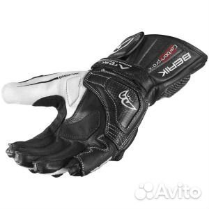 Мотоциклетные перчатки TX-1 Pro Berik, черно-белый