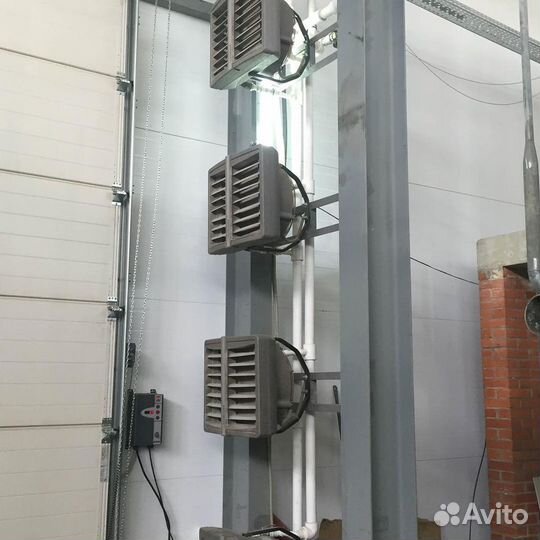 Водяной тепловентилятор для мойки, автомойки