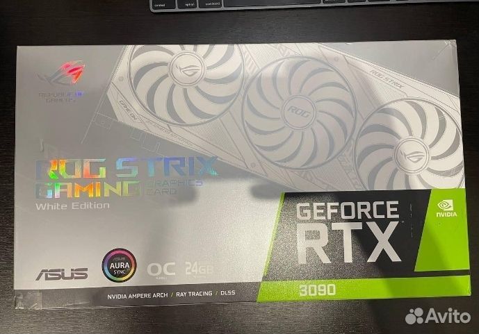 Видеокарта asus rog strix rtx 3090 oc white