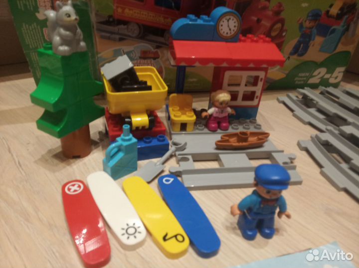 5 наборов lego duplo, в т.ч. 1 с жд