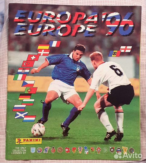 Журнал и наклейки Ч.Е. по футболу 1996г, Panini