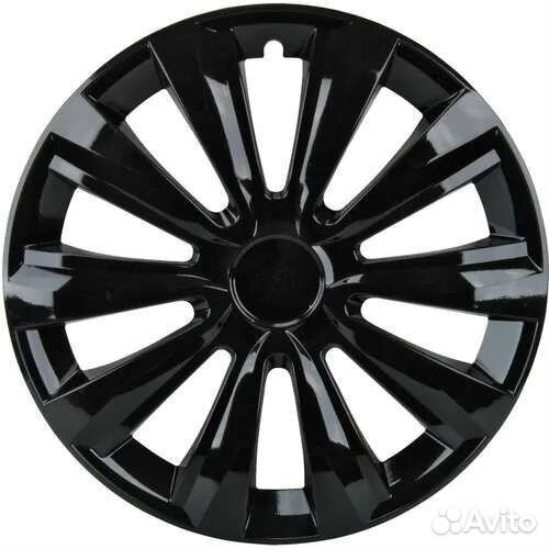 Колпаки R-15 черные (4 шт.) Джестик