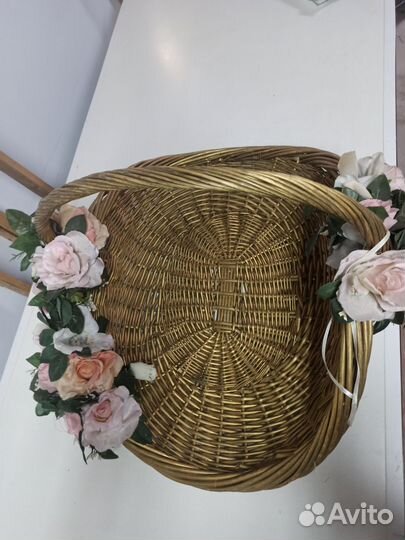 Корзина плетеная большая
