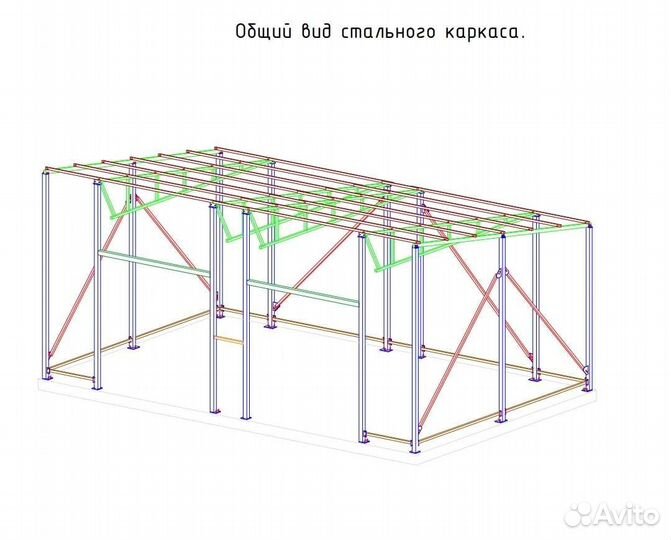 Ангар из сэндвич-панелей автомойка сто