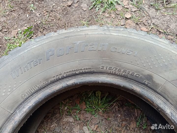 Шины зимние Kumho Winter PorTran CW51 215/75 R16C