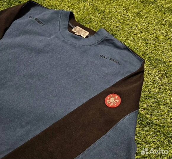 Лонгслив Cav Empt синий базовый