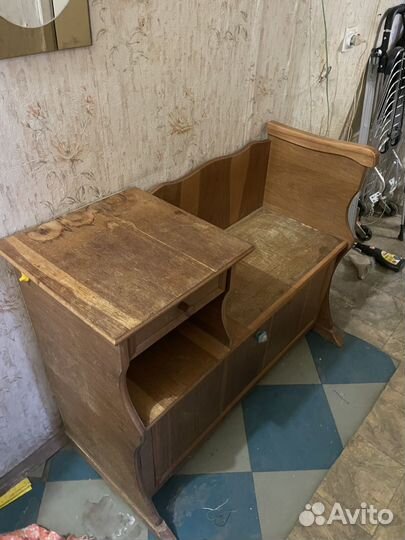 Тумба в прихожую с сиденьем