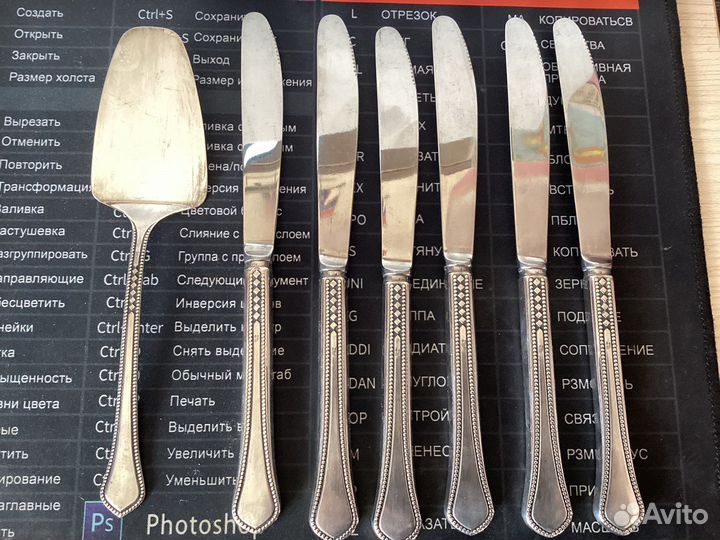 Набор вилки ложки ножи Таллин мельхиор мнц