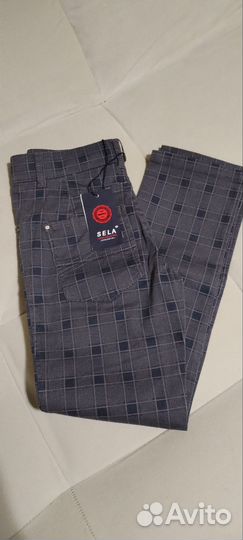 Брюки в клетку на мальчика