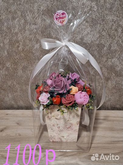 Букет цветов из мыла