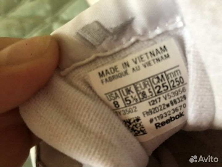 Кроссовки reebok 38,5