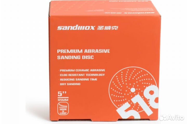 Круг Sandwox 518 Orange Ceramic Р120, 125 мм