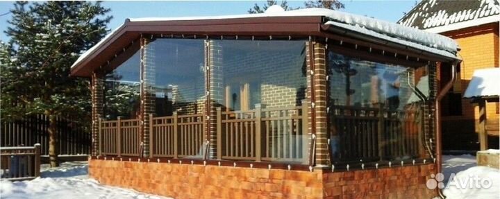 Мягкие окна для беседки