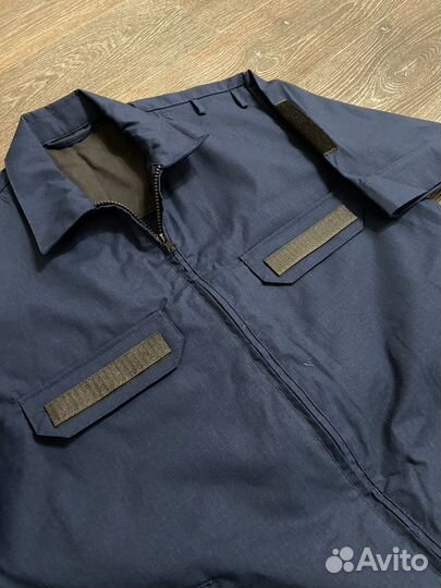 Офисная форма синяя короткий