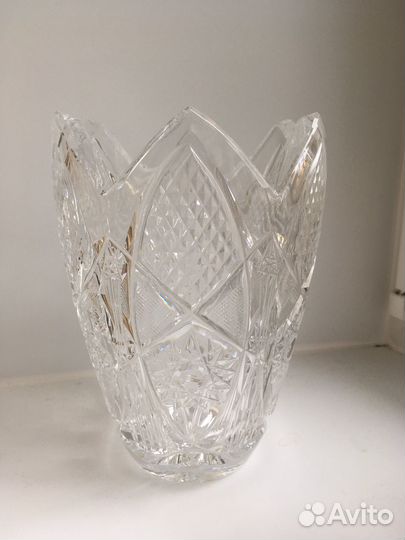 Хрустальная ваза Тюльпан