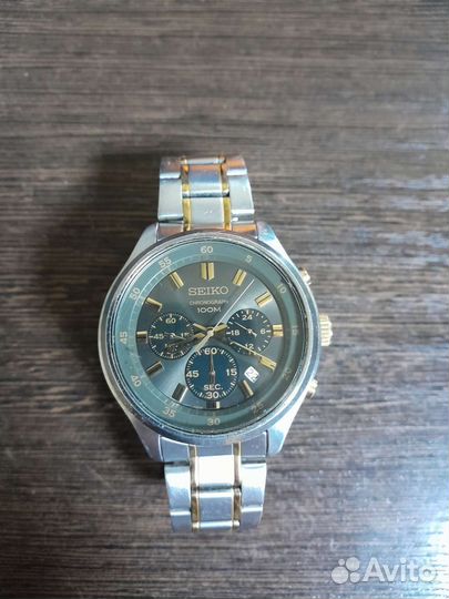 Часы seiko chronograph 100M
