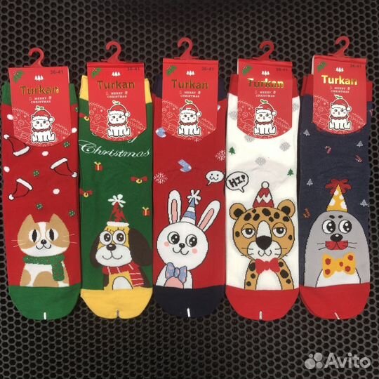 Носки новогодние Туркан. оптом