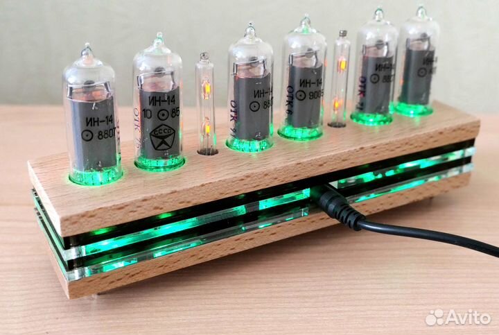 Часы на гри индикаторах nixie лампах ин-14 с WI-FI