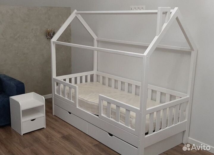 Новая детская кровать-домик Фея 70*160